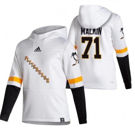 Pánské Pittsburgh Penguins Evgeni Malkin 71 2020-21 Reverse Retro Pullover Mikiny Hooded